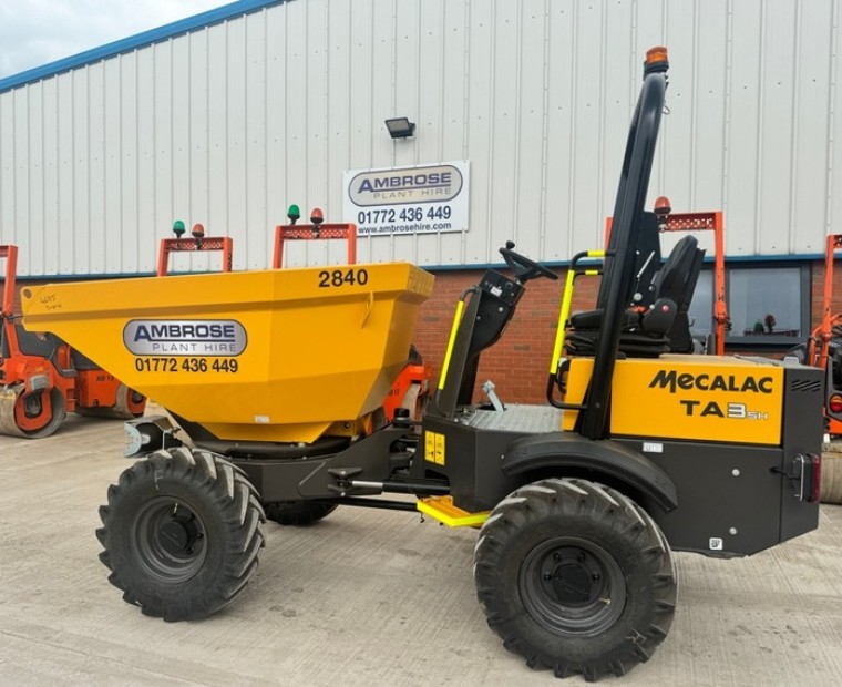 3 ton mecalac swivel skip dumper